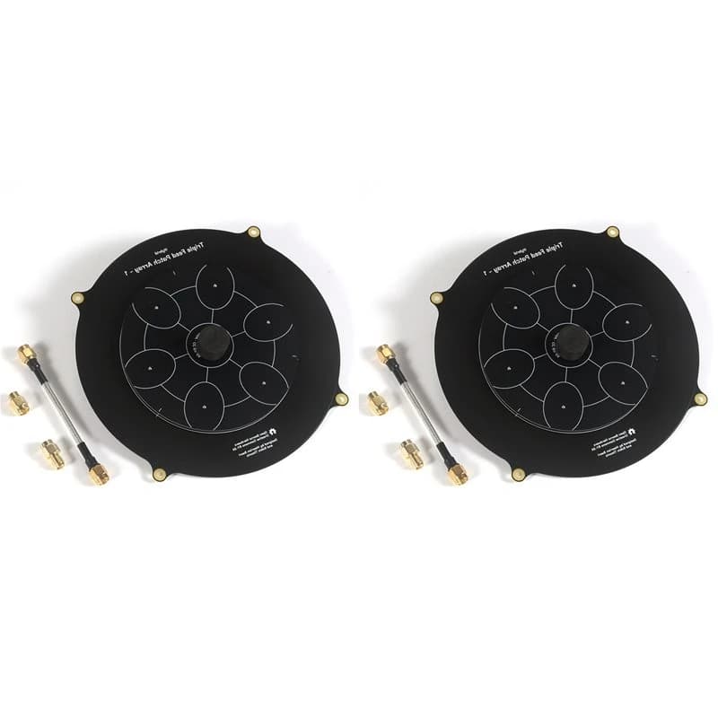 2026 New 2X Triple Feed Patch Antenna 5.8Ghz 14Dbi Directional Circular Polarization Antenna For FPV Drone Accessories A