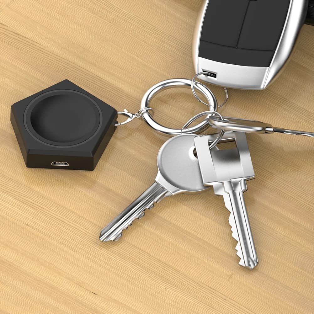 Dock di ricarica wireless da 5 V con portachiavi a molla, adattatore per dock di ricarica wireless, accessori per smartwatch per Galaxy Watch 6 Classic