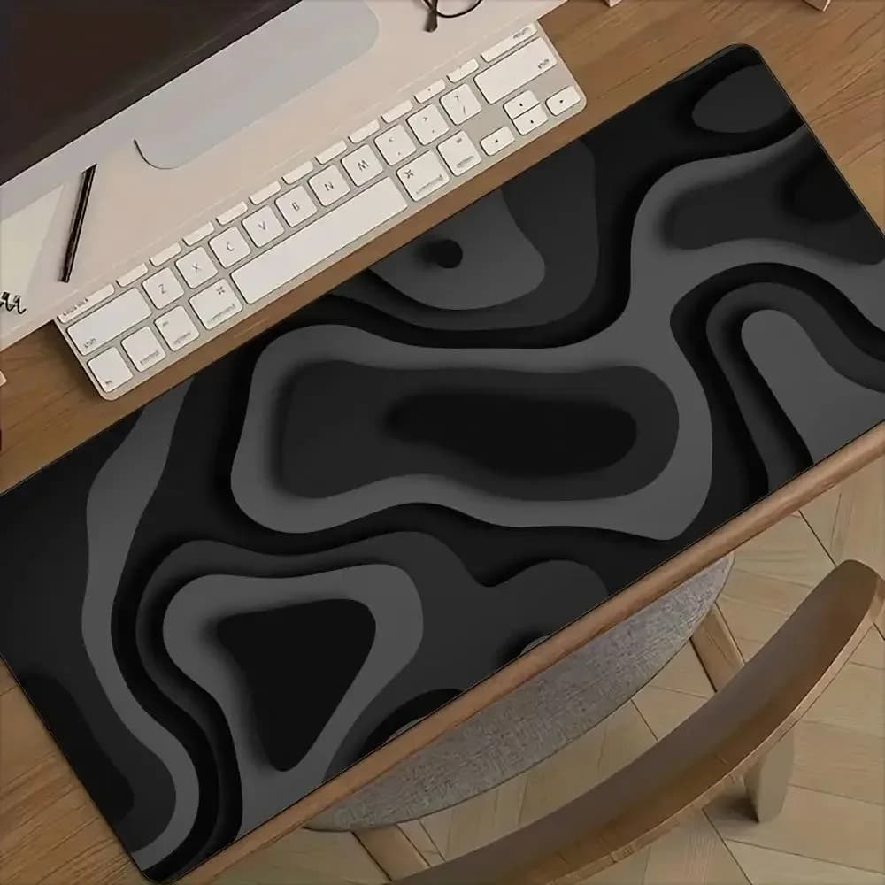 Tappetino per Mouse in Gomma con Texture a Rilievo, Tappetino da Scrivania, Tappetini da Gaming Antiscivolo e Durevoli, Accessori per PC, Tappetino per Tastiera per Studio e Ufficio