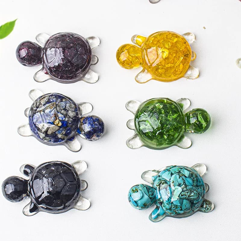 Stampo in silicone per resina di tartaruga fai-da-te, gioielli da tavolo, giocattolo, ornamento, decorazione per acquario, stampo per colla a goccia