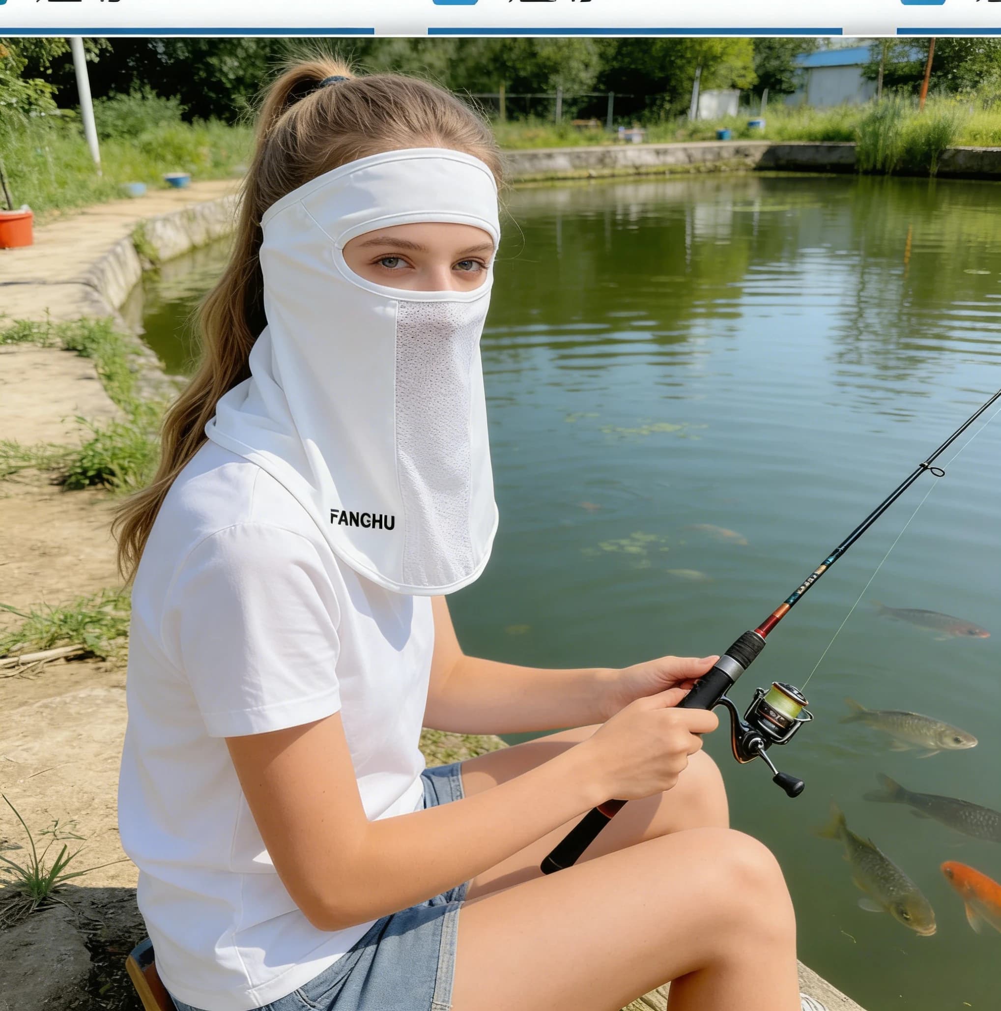 Ice Silk Mask with UV Protection, Single Color Parasol Scarf, Summer Cover, Solar Protective Scarf for Cycling