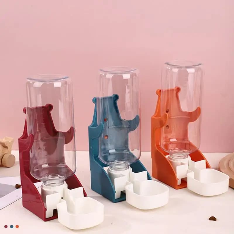 500mlDog And Cat Water Bottle Automatic Drinking Cup Anti-Drip Design Safe Easy To Clean Hanging Automatic Drinker【Homeclub】