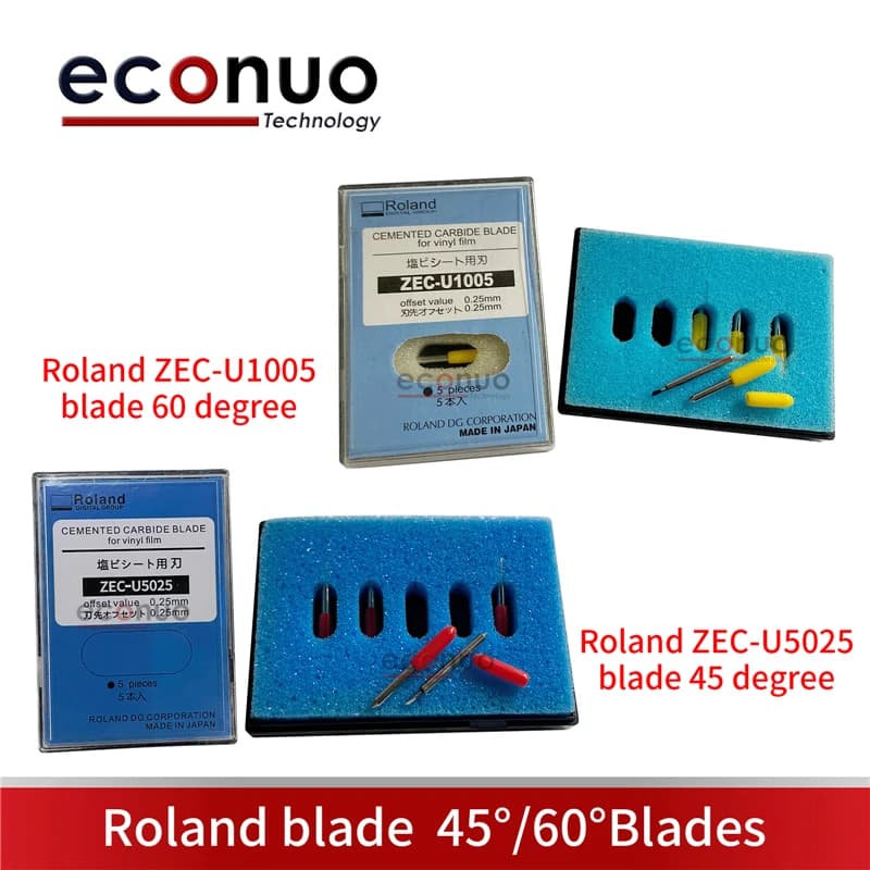 5 Pz/scatola Roland ZEC-U5025 lama 45 ZEC-U1005 gradi 60 gradi per il Taglio Plotter Vinile Cutter