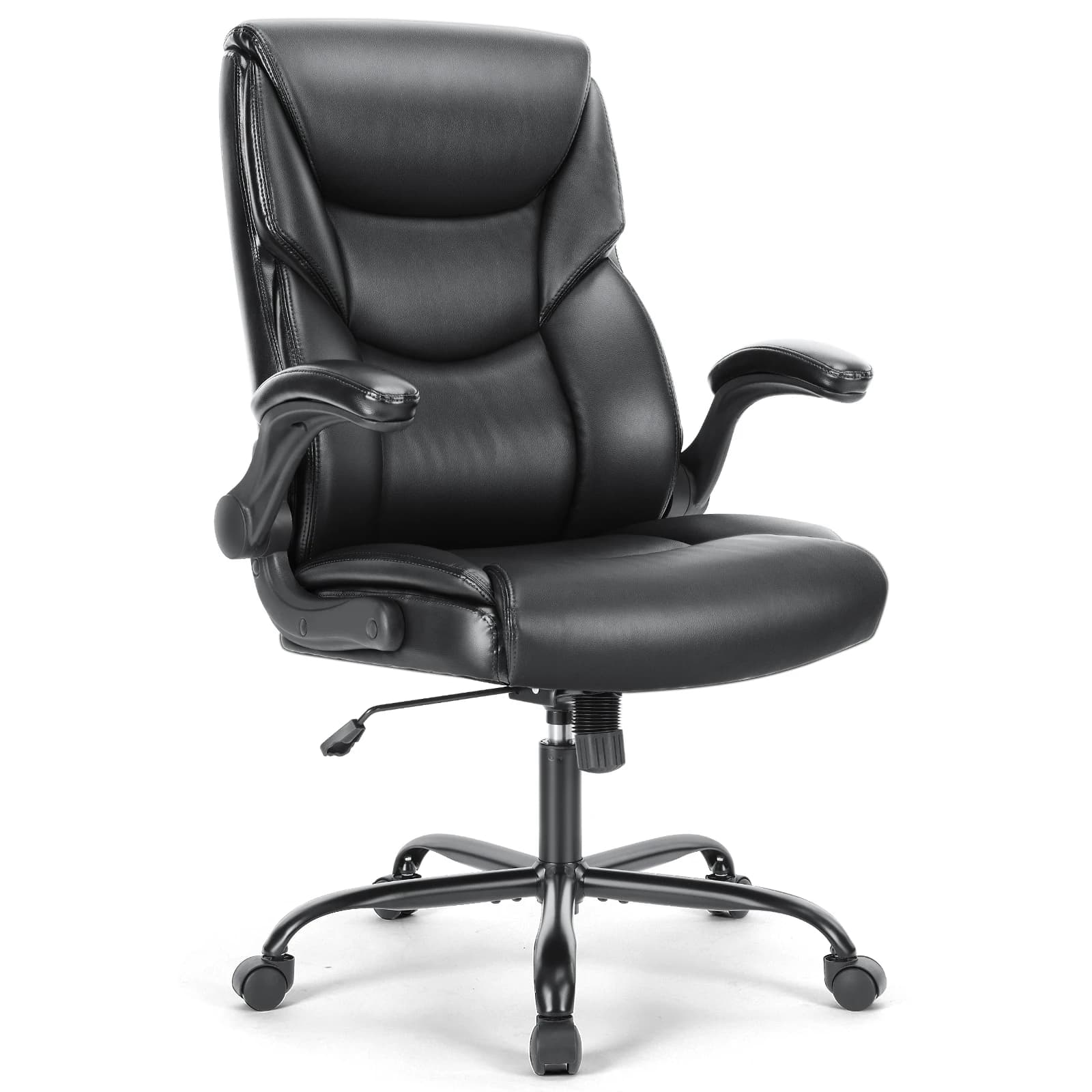 JHK Ergonomic PU Leather Padded Armrest Living Room Rocking Gaming Chair Swivel Wheel With Lumbar Support Gaming Chairs