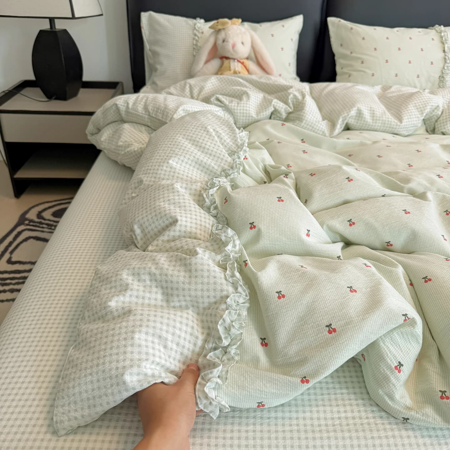 Set di lenzuola super morbide stampate con pizzo, set di biancheria da letto, lenzuola euro, lenzuola singole/matrimoniali/king size, set di biancheria da letto