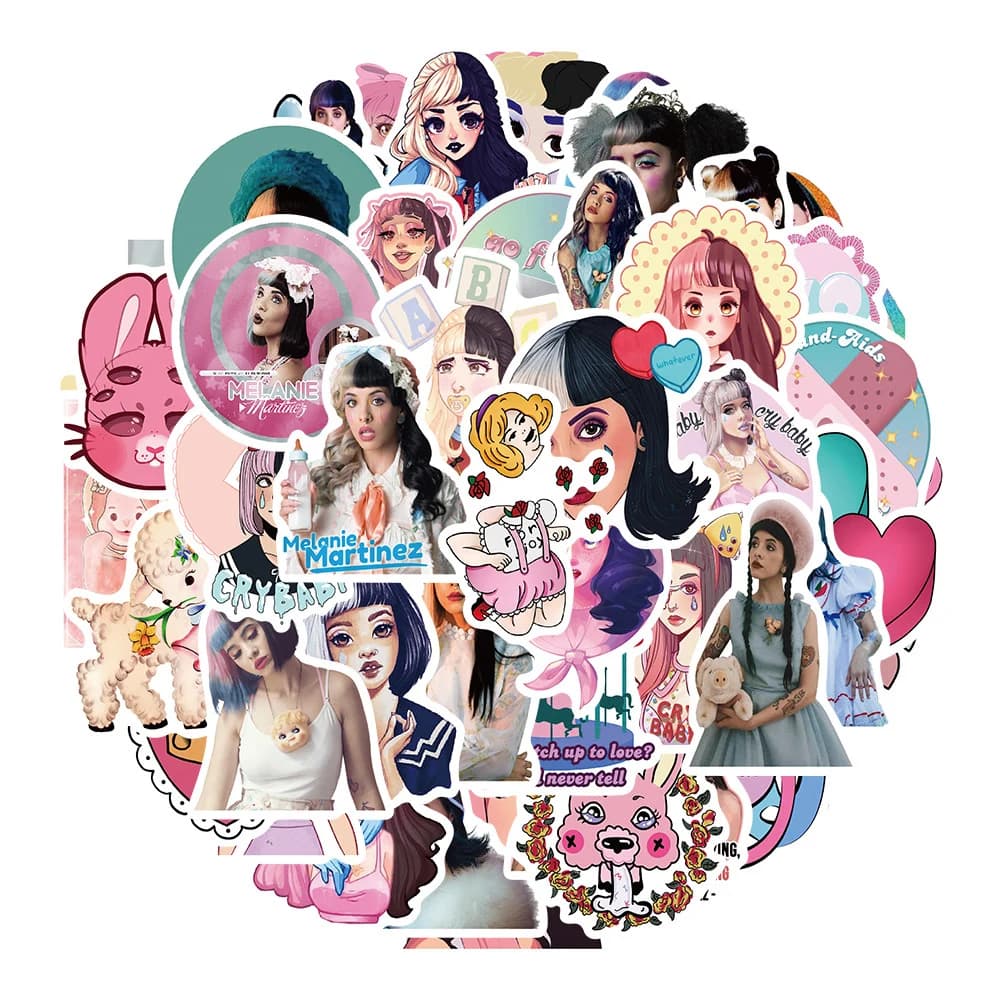 10/30/50pcs Melanie Martinez Singer Stickers Cartoon Waterproof Sticker Luggage Album Diary Phone Cool Graffiti Decals Wholesale