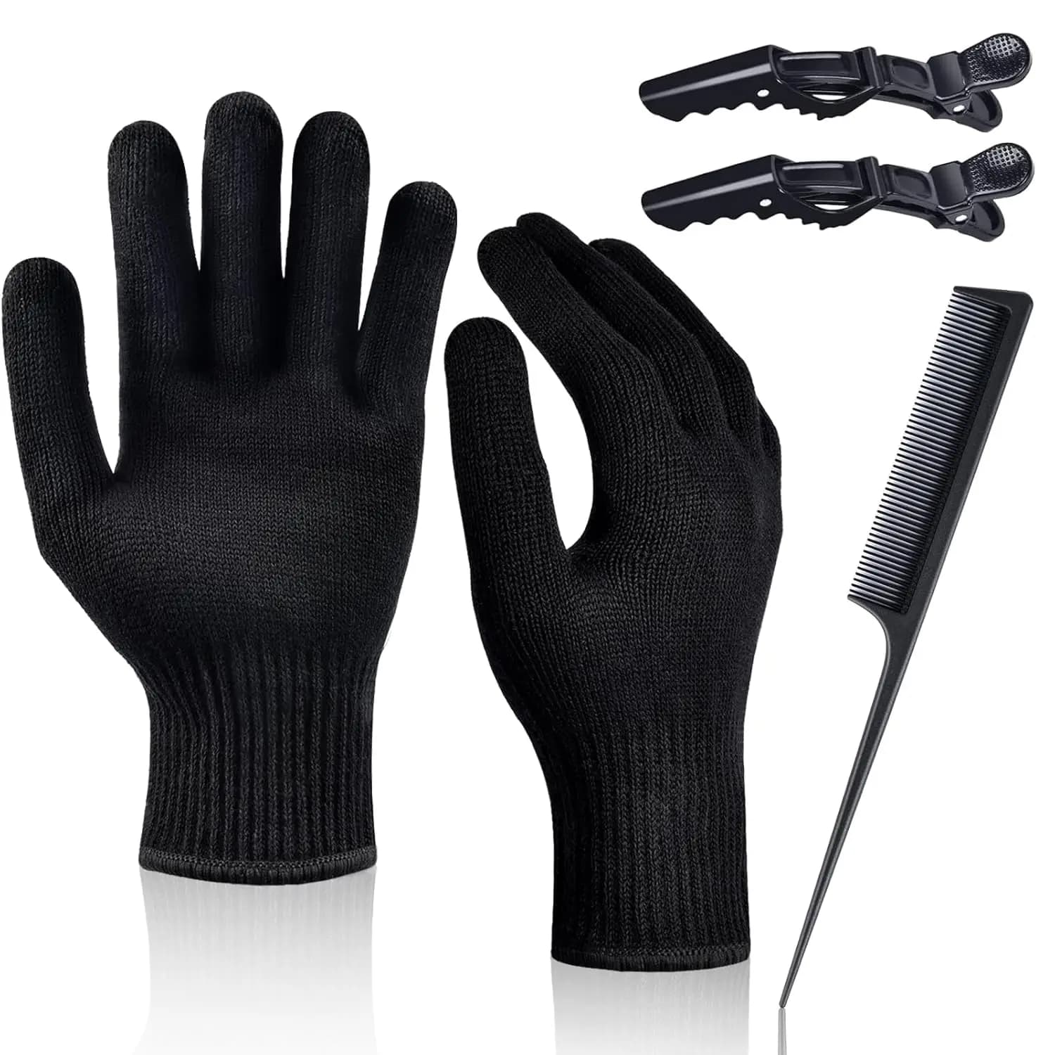 Guanti resistenti al calore per lo styling dei capelli - Confezione da 2, proteggono le mani da piastre e arricciacapelli