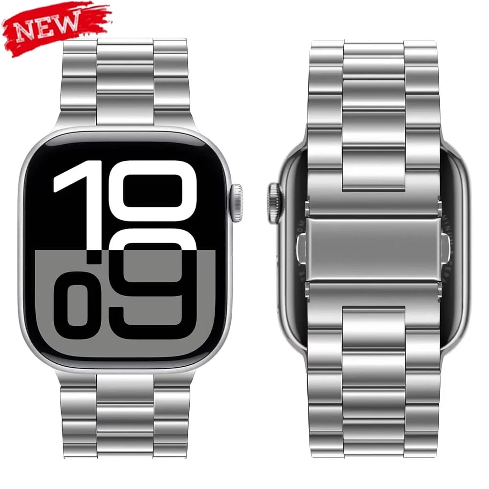 Stainless Steel Strap for Apple Watch Ultra 3/2 Band 46mm 49mm 40mm 44mm 42mm 41mm 45mm Bracelet IWatch Series 11 10 9 8 7 SE 6