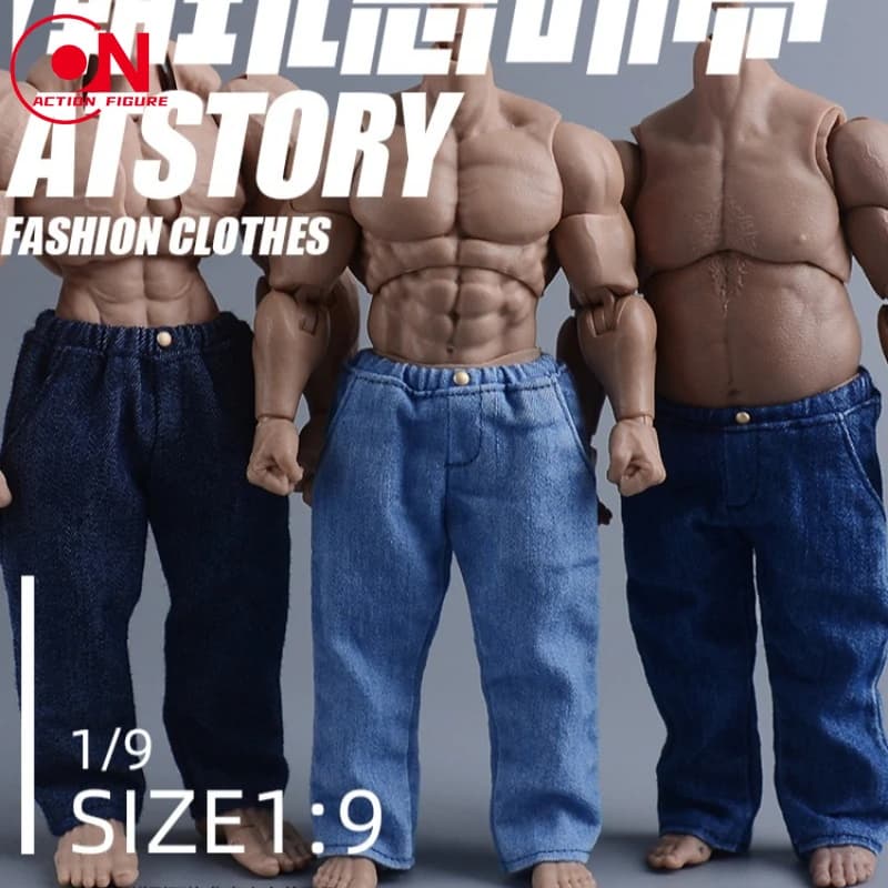 ATStory 1/9 Modello di Jeans Casual da Uomo Compatibile con Romankey UMS003 Notaman NT-03 ADAM Big Guy Soldier Action Figure Body