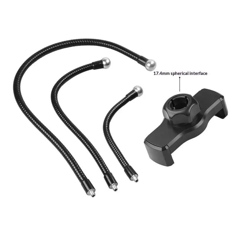 【C】Flexible Arm Monopod Metal Tube Rod Stands Selfie Stick With Ball Head For Mobile Phone Smartphones Tripod Live Streaming