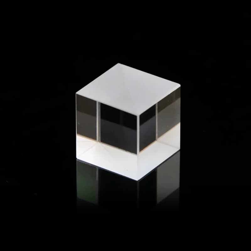 Prisma divisore per raggi da 25 mm con cubo di vetro ottico Prisma di divisione semiriflesso e semispressione