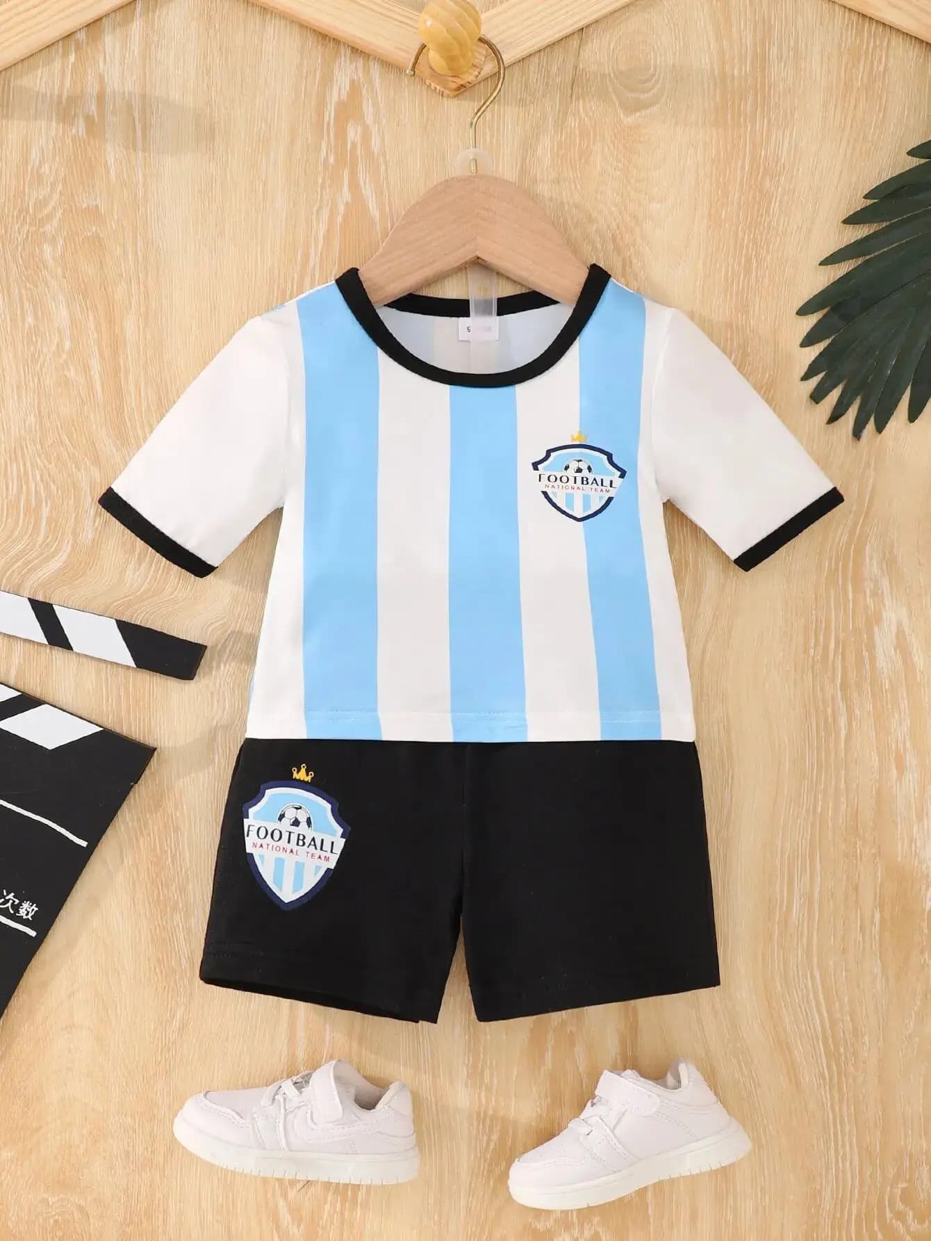 2025 Estate nuovi bambini set Estate Messi e Ronaldo camicie stampate in 3d set da allenamento per calcio per bambini ragazzi traspirante spo assorbente del sudore