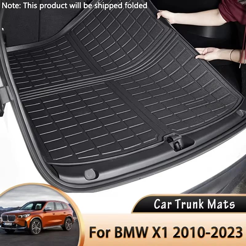 Auto Baule Posteriore Zerbino Impermeabile Fodera Protettiva Tronco Vassoio Tappetino per BMW X1 E84 F48 2010 ~ 2022 2018 2019 2020 2021 Accessori