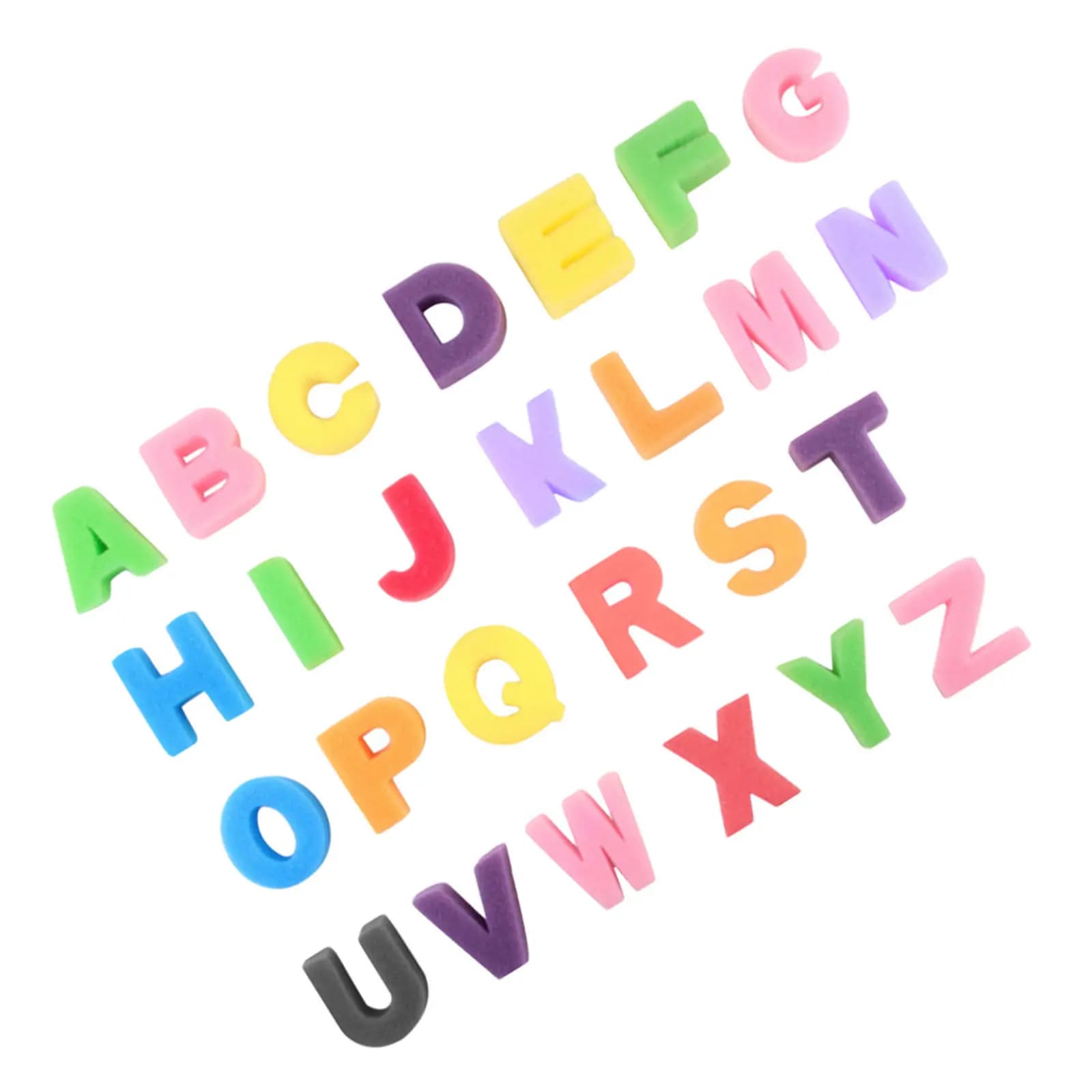 26Pcs Alphabet Sponge Stamps Kids DIY Painting Sponge Set Reusable Educational Painting Stamps for Children Art Craft