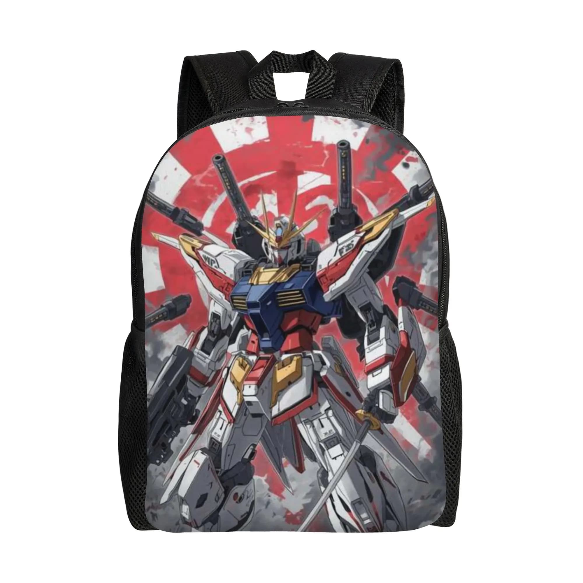 Borsa da scuola Gundam per il ritorno a scuola, ispirata ai film sui robot (10) - Zaino Kawaii