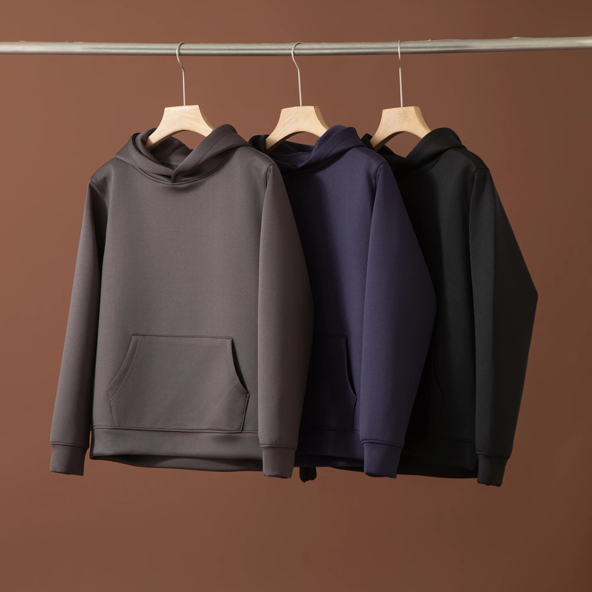 Felpa con Cappuccio American Sle Heavyweight Sandwich Air Layer da Uomo, Versatile per Autunno e Inverno, Top Casual Caldo e di Tendenza