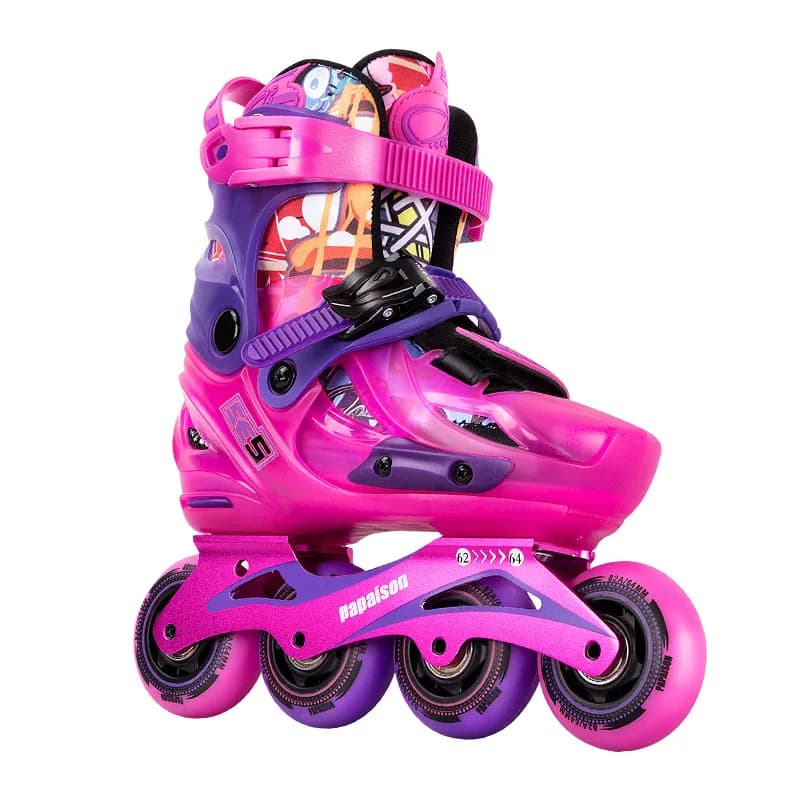 Flatland Children's Competition Training Ice Skates-Figure Skating Beginner Adjustable Size Integrated Frame PPPE Shell Single