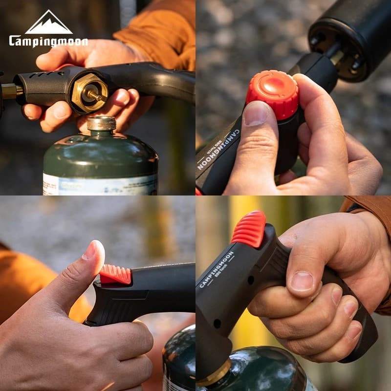 CAMPINGMOON MT-5300 Pistola Spray per Barbecue, per Cottura Domestica e Campeggio, Pistola Spray Portatile per Barbecue a Carbonella