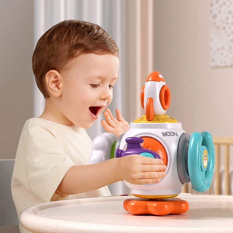 Giocattolo educativo Montessori per l'apprendimento Cubo occupato Scatola di sicurezza per l'allenamento delle abilità pratiche Giocattolo cubo per lo sviluppo delle abilità motorie fini per bambini