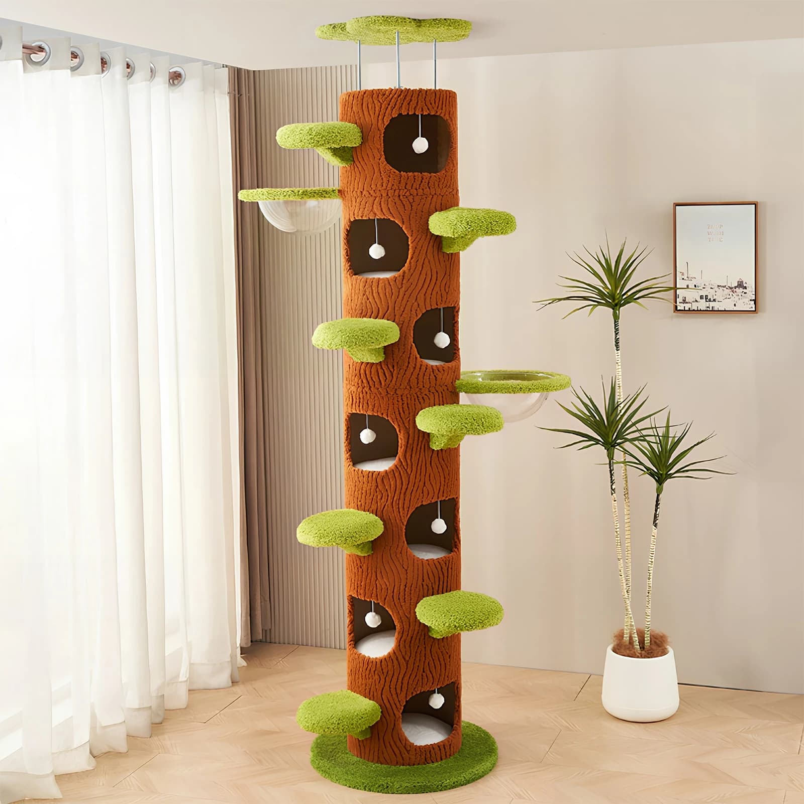 Grande Albero per Gatti Forest con Tiragraffi in Sisal, Torre per Gatti Alta e Super Grande per Gatti Maine Coon