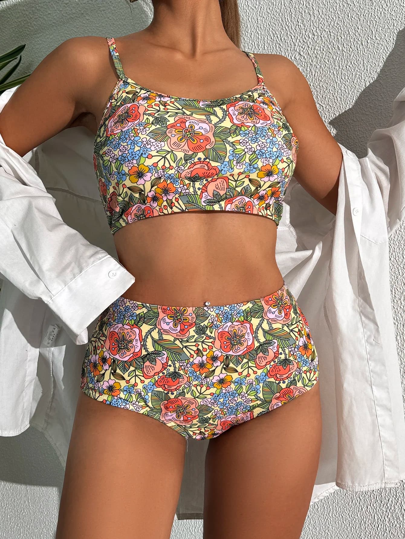 Costume da Bagno Bikini Floreale Sexy da Donna, Elegante Abbigliamento da Piscina