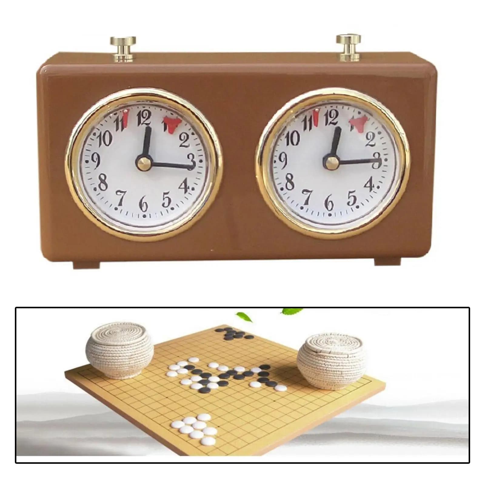 Mechanical Chess Clock Classic Vintage Timer Board Game Electronic Countdown for Themed Chess and Go