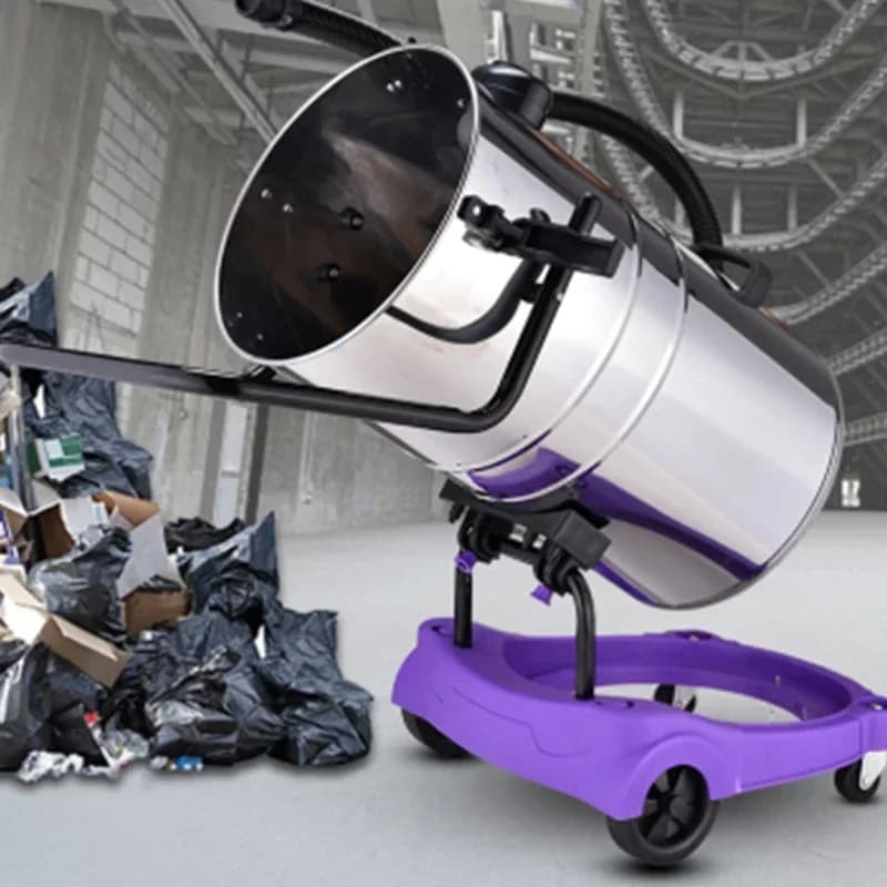 Aspirapolvere elettrico da tavolo Pulitore per lavaggio auto per polvere di fabbrica industriale 1800W durante spingere e succhiare adatto per piccoli e