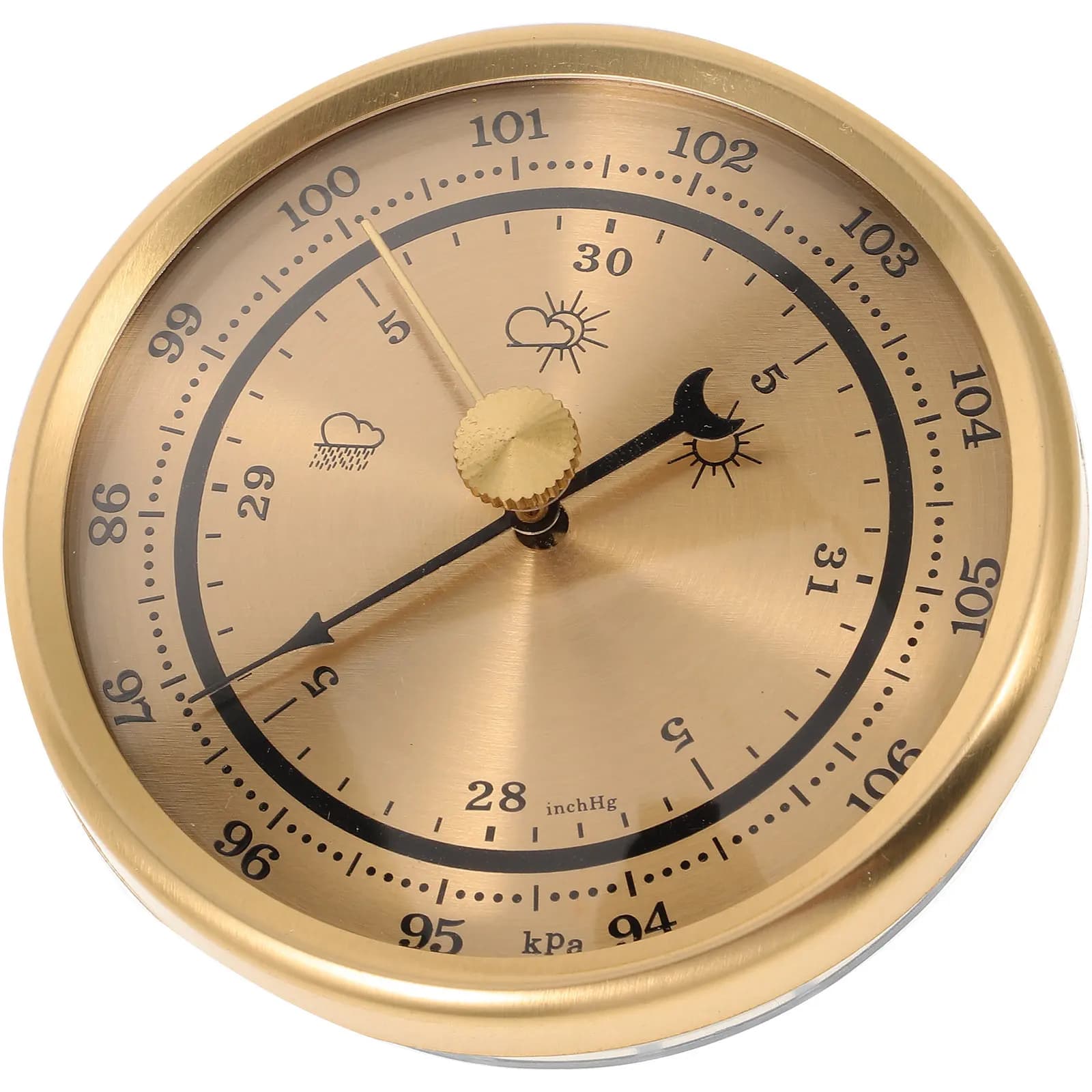 Barometro per la Meteo, Pioggia o Sole, Termometro, Igrometro, Misuratore di Pressione dell'Aria, Display Grande, Uso Interno, Multifunzione