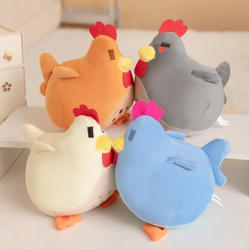 20 centimetri Quattro Colori Pollo Cuscino Giocattoli di Peluche Morbido Farcito Pulcino Animale Giocattoli Del Fumetto Chook Bambole Per Bambini Regali Di Compleanno Arredamento Della Camera