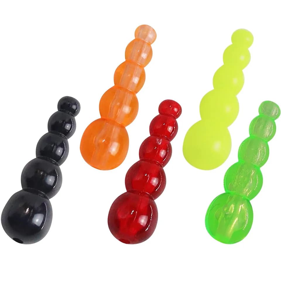 50 Pezzi Perline da Pesca Impilabili Affusolate per Trota, per la Realizzazione di Spinner Rig per Walleye e Spinner Inline, Accessori da Pesca