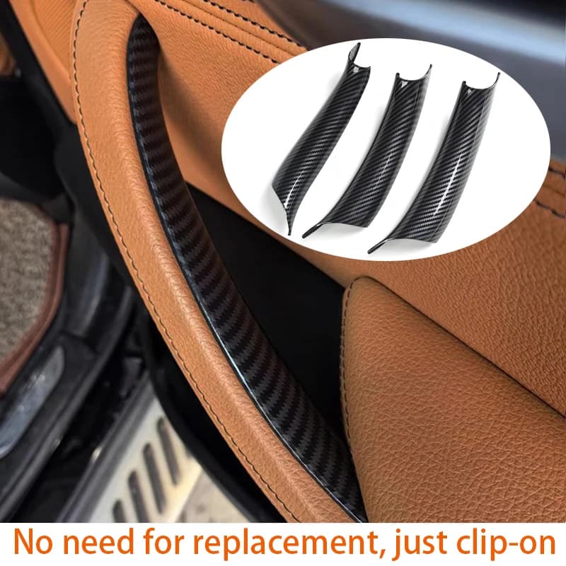 F15 F16 Interior Door Pull Handle Protective Cover LHD RHD ABS Inside Clip-on Trim For For BMW X5 X6 F15 F16 2014-2018