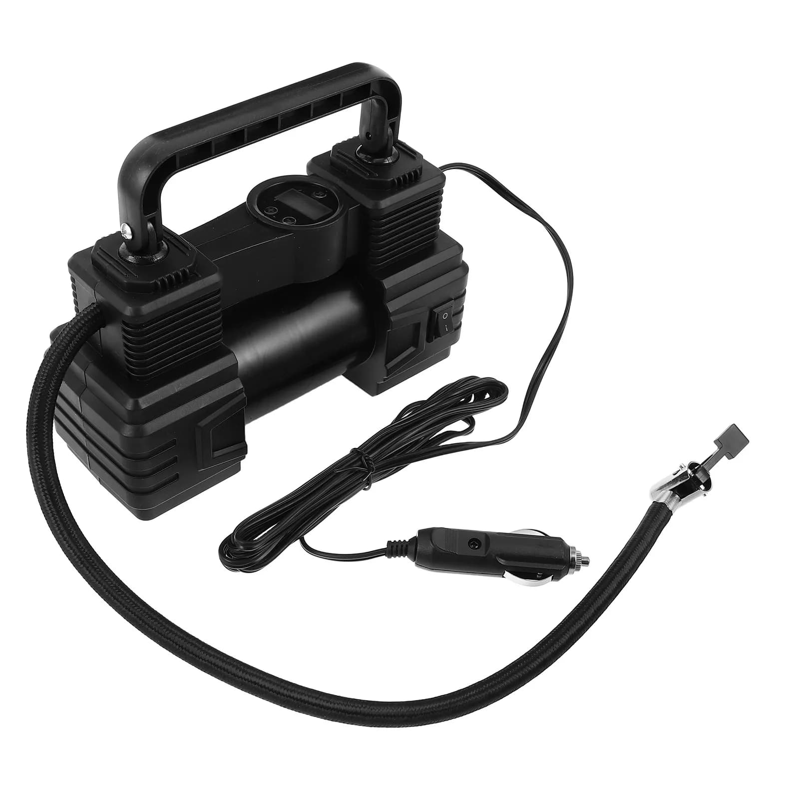 Compressore d'aria digitale portatile 12V con display LED e manometro per auto, biciclette, palloncini e articoli gonfiabili