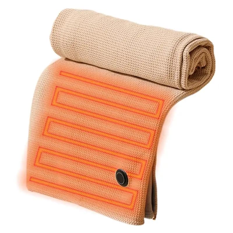 Winter Heating Blanket 59.06x27.56 Inches Winter Plush Blanket USB-Powered Winter Plush Blanket Portable Heated Blanket Shawl