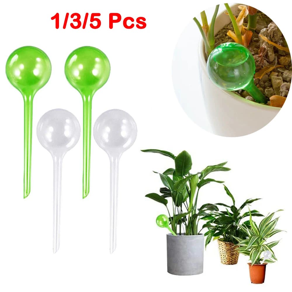 Automatic water feeder plastic self-irrigating ball for indoor outdoor flowers cans for water flower pot drip irrigation device
