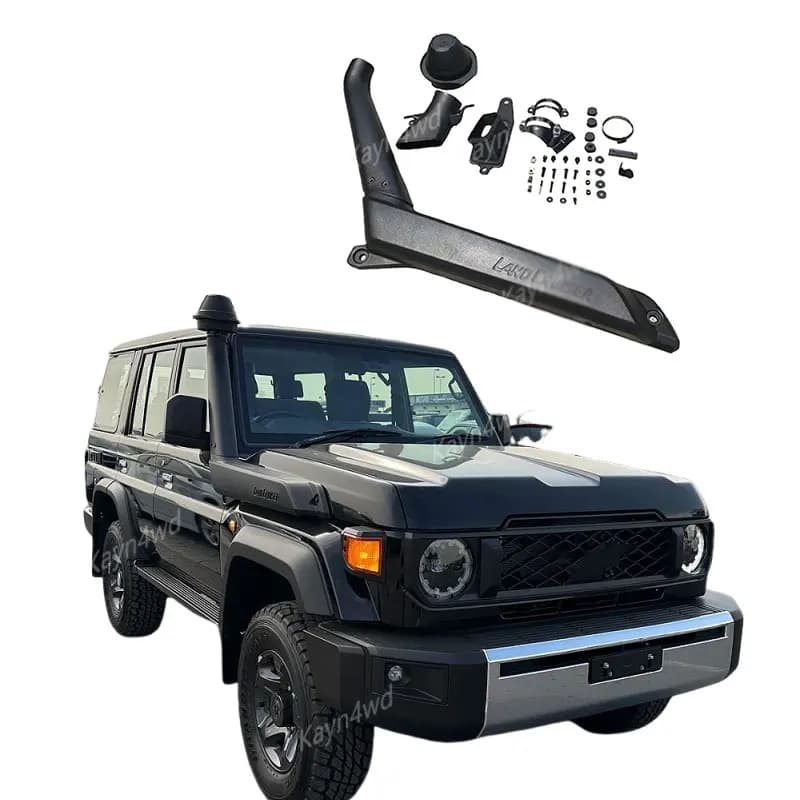 Off Road 4x4 Accessori Kit snorkeling aspirazione aria per 2024+ Toyota Land Cruiser Serie 70 LC76 LC78 LC79 Tubo flessibile per respiro