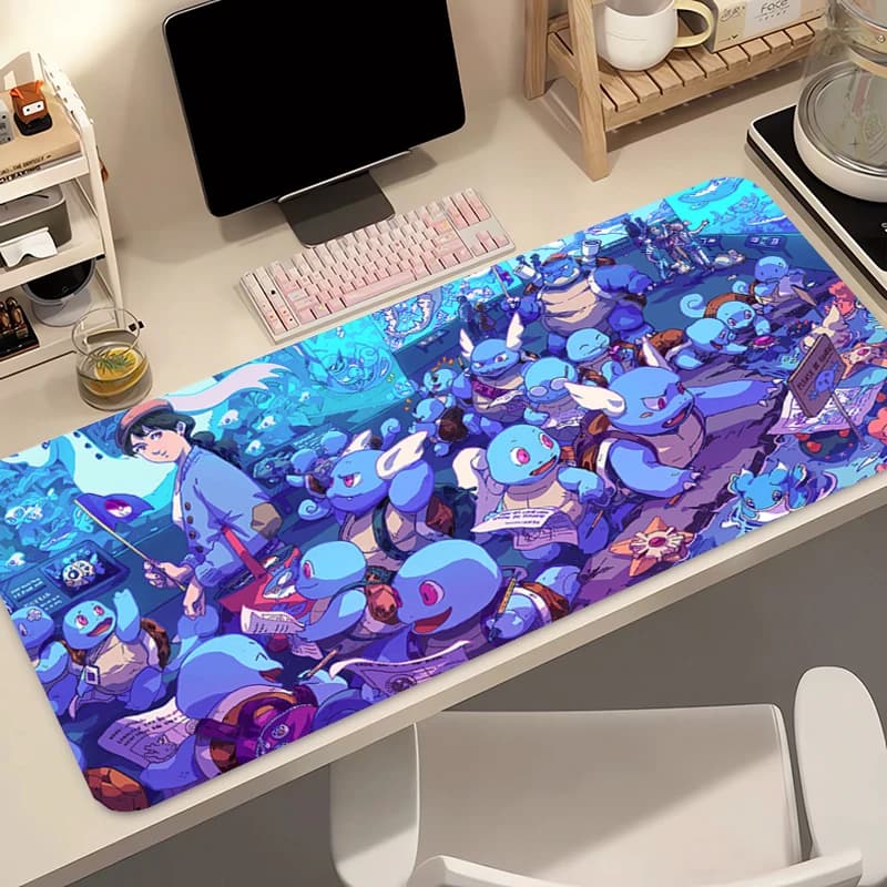 Natural rubber mouse mat for PC, Pokemon Squirtle mouse mat, desk keyboard mat for e-sport players, office laptop mat