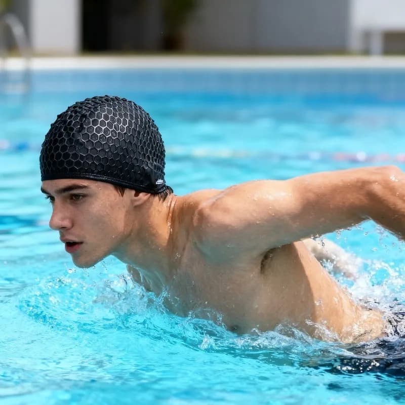 Water Sports Accessories Silicone Swimwear Structured Design Unisex Swimming Hat Super Elastic Waterproof And Comfortable