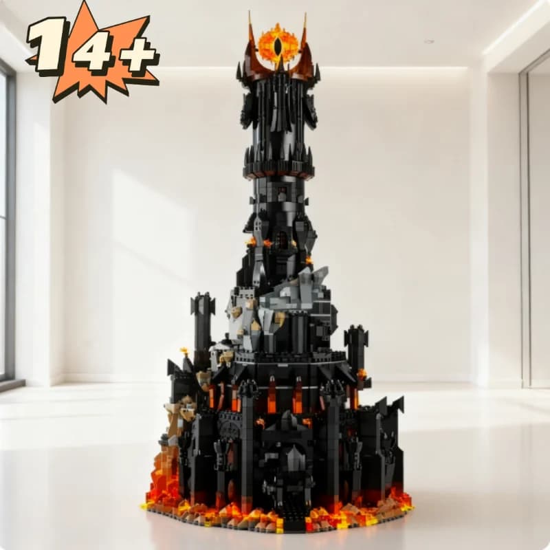 NUOVO Disponibile: 5.471 pezzi di modelli Black Tower Dark, adatti per compleanni di ragazzi e adulti, compatibili con LEGO