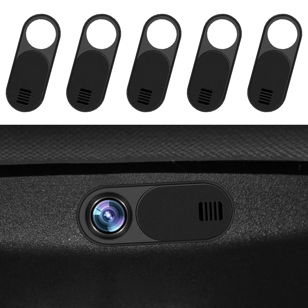 Copri Webcam Scorrevole per Chiusura/Apertura, Protezione Privacy per Tesla Model 3/Y, Accessori Auto, 1/5 Pezzi Copriobiettivo