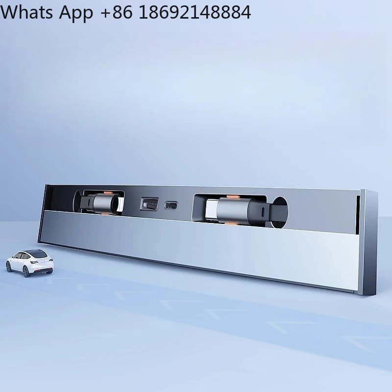 Adattatore di ricarica per auto con cavo telescopico, accessori per docking station e controllo centrale, espansione per 3 auto