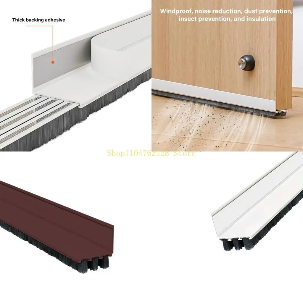 Tappo per tiraggio della porta per il fondo sotto porta Blocca il rumore del tiraggio Strisce tenuta insonorizzate per
