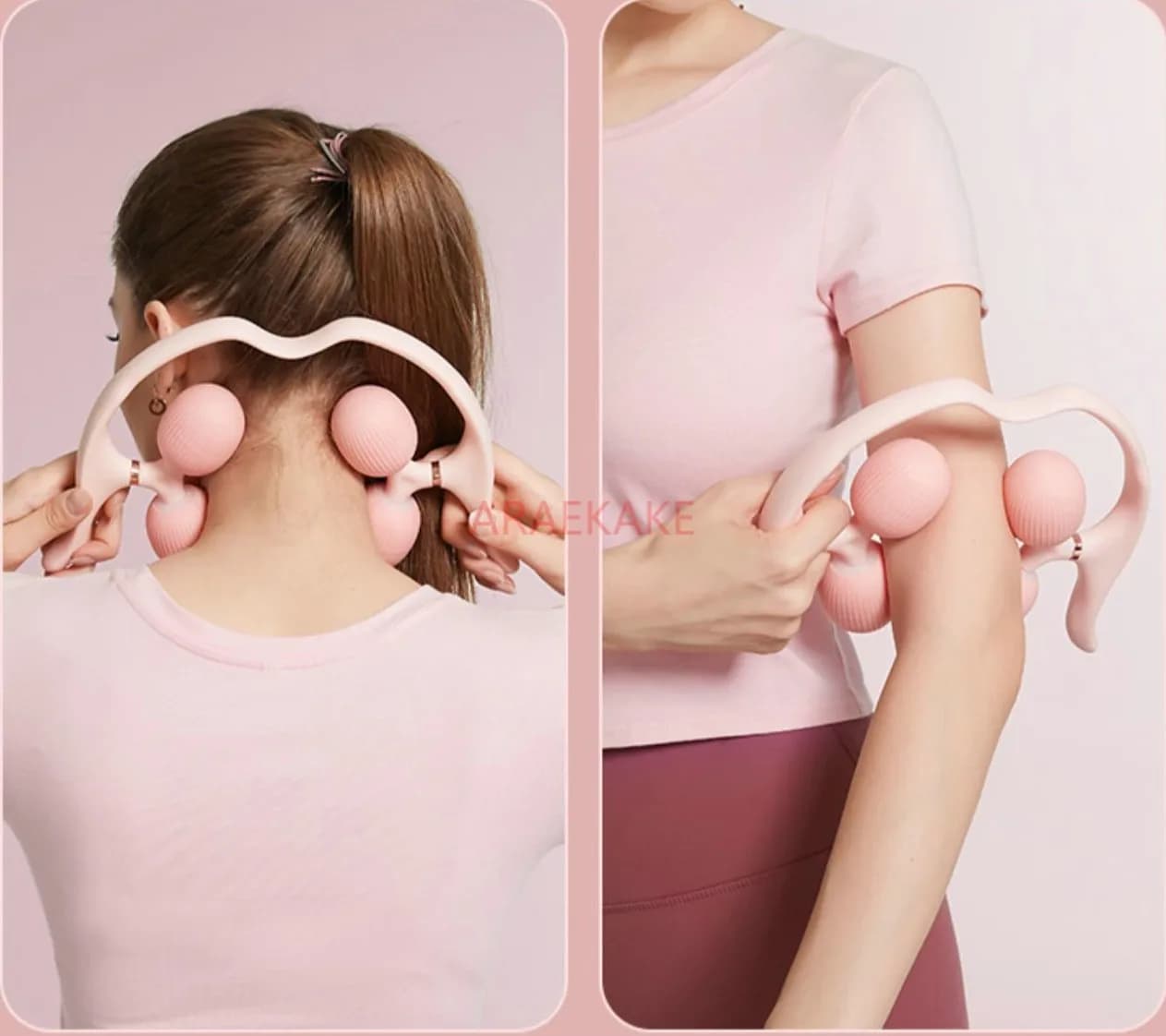 Professional multifunction massage roller for yoga and muscle relaxation with ring clip and foam rod