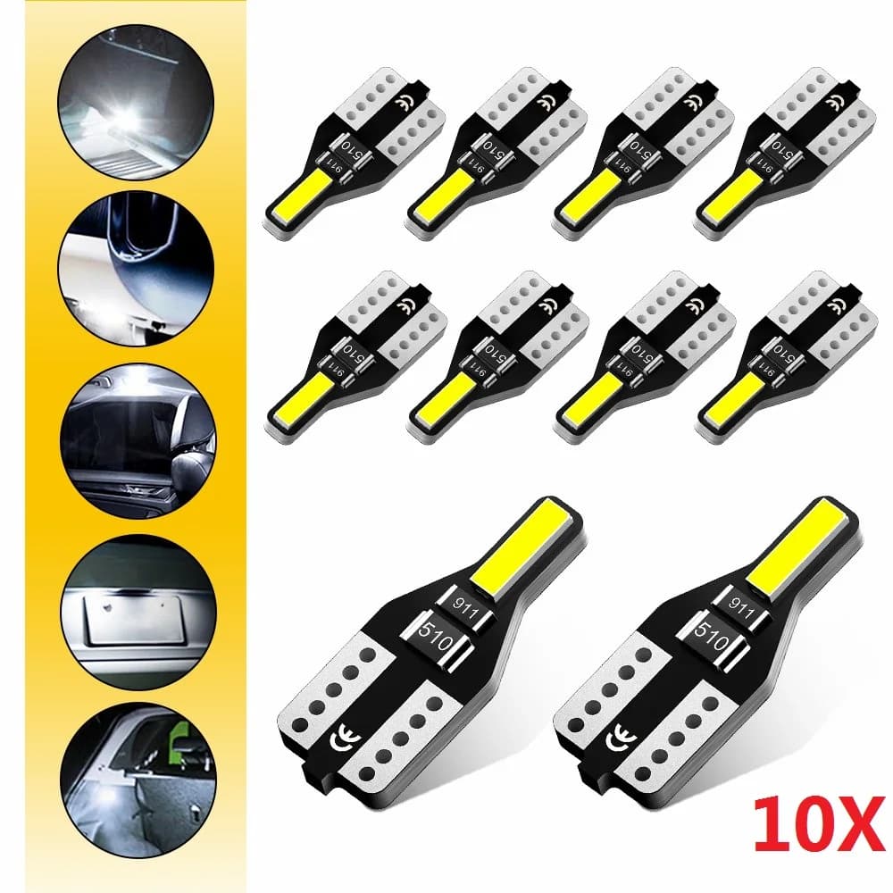 AUXITO 10/2 pezzi luce interna per auto T10 168 2825 194 lampadina a LED W5W 501 5W5 lampada per auto a LED per Golf 4 7 Bmw E39 Toyota Passat Peugeot