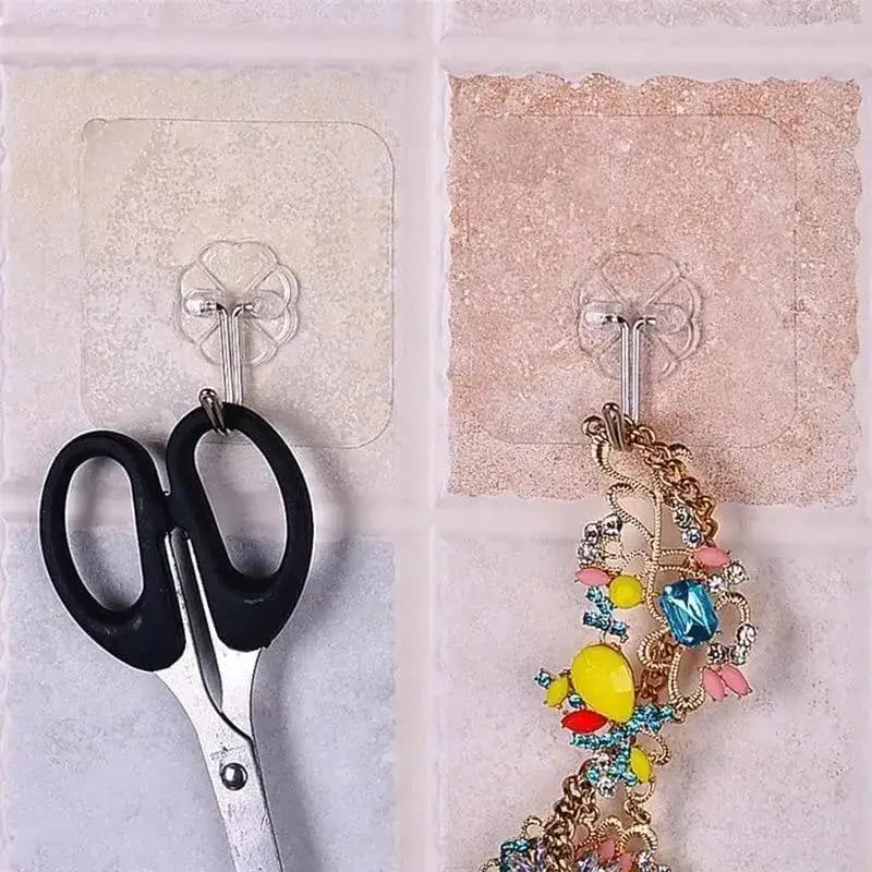 Nuovo 6 pezzi forte ventosa trasparente ventosa ganci per asciugamani antiruggine ganci da parete gancio per cucina bagno nuovo