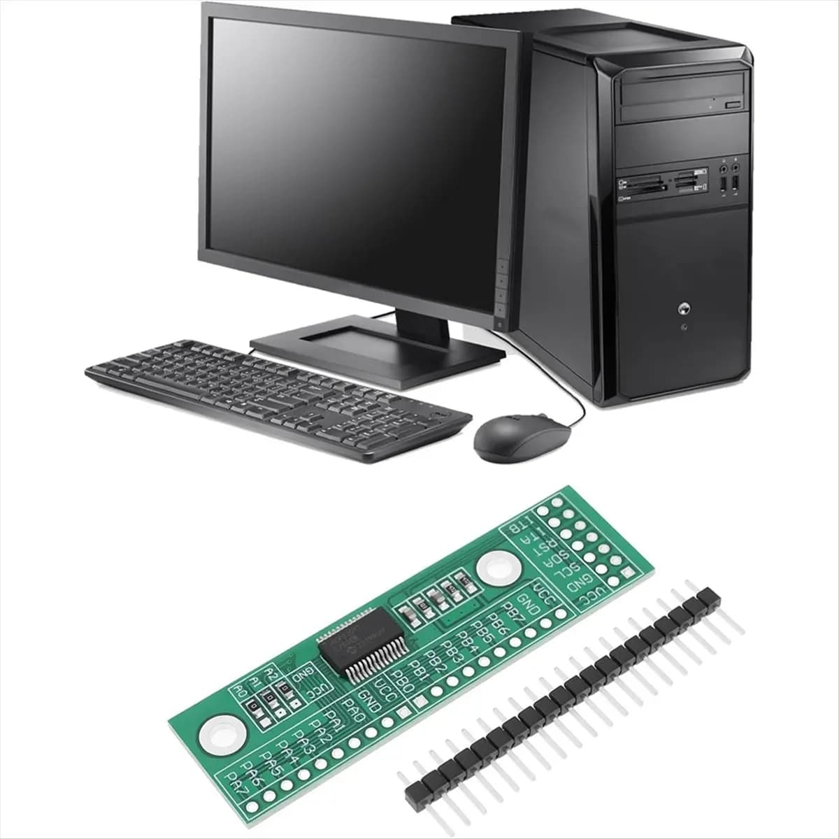 [Disponibile] Interfaccia scheda modulo pin di espansione IO a 16 canali Ingresso uscita IIC MCP23017-E/per console di gioco per computer