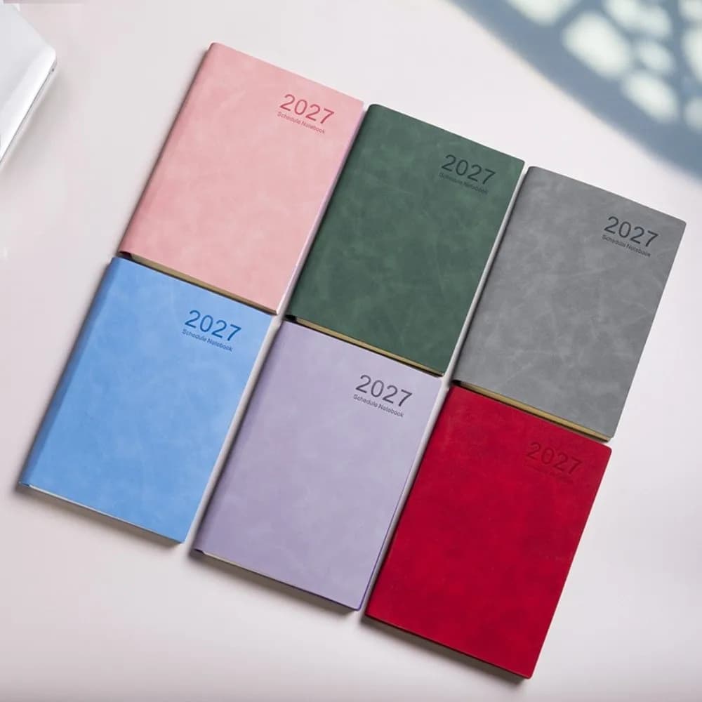 320 Pages 2027 Daily Planner Notebooks Portable English/Spanish 365 Days Self-Discipline Checklist Multi Functional Convenient