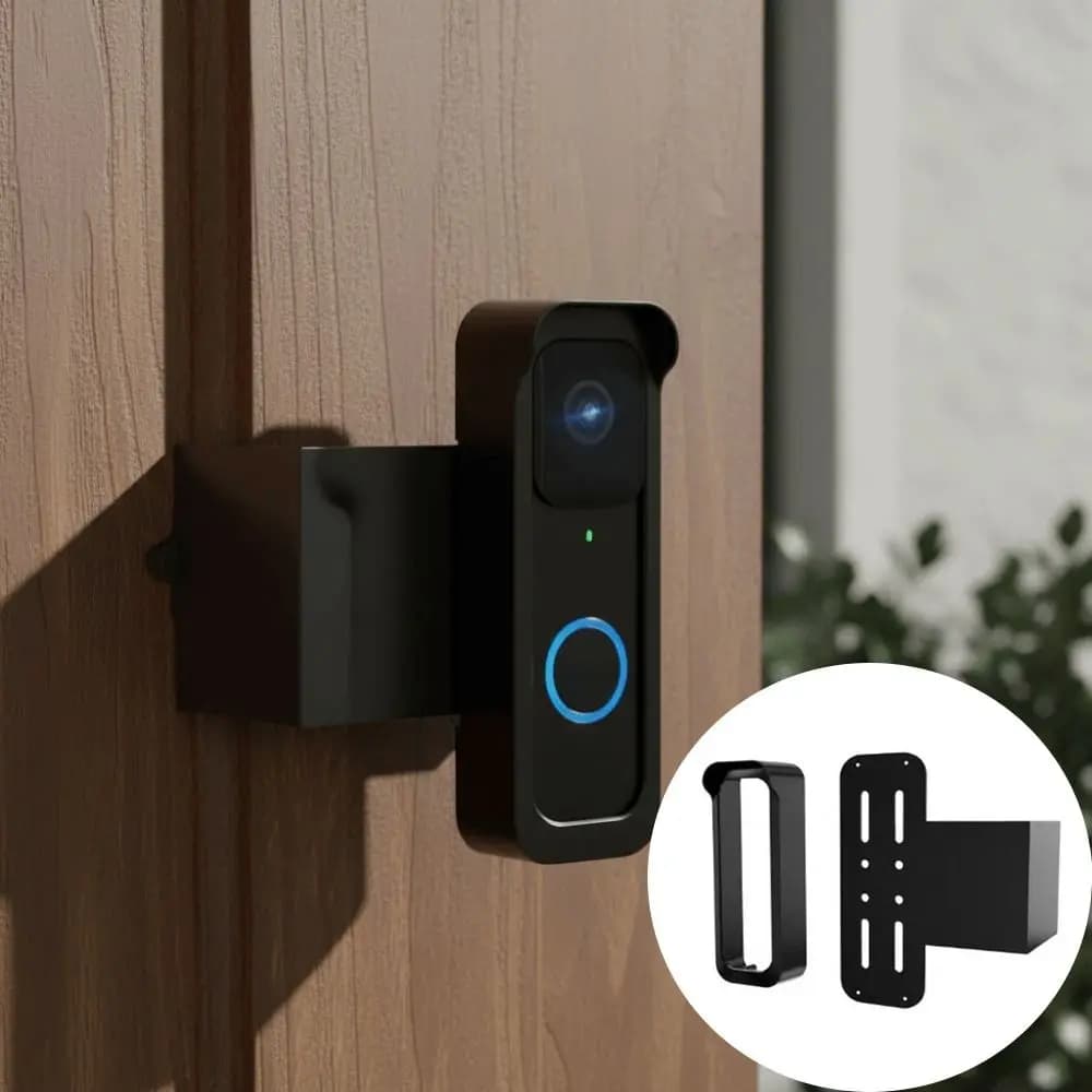 Anti-Theft Design Video Doorbell Mount Outdoor Use Flashing Feature Doorbell Camera Bracket Mounting Bracket Weather Protection