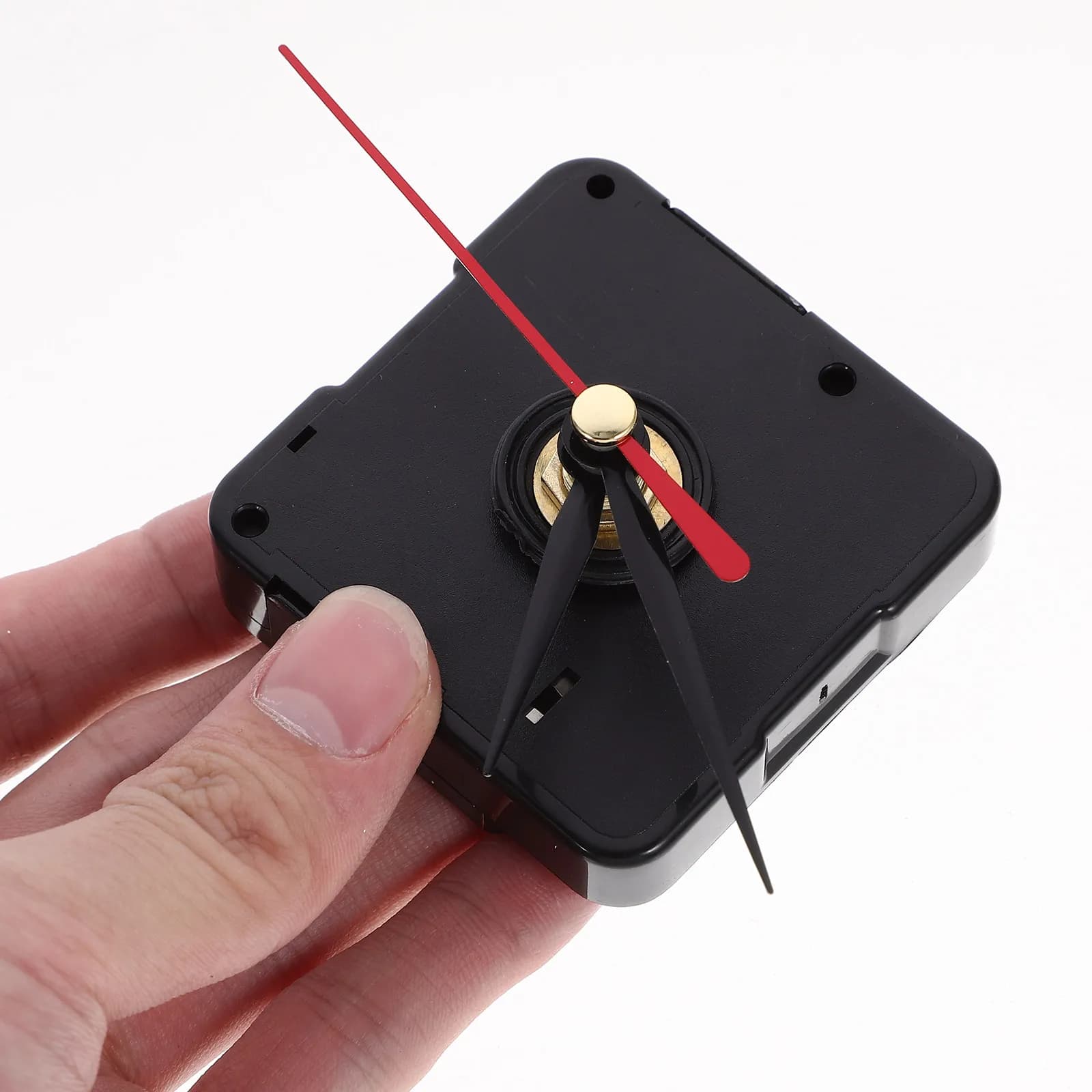 Set di Meccanismo per Orologio Silenzioso a Batteria, Kit di Ricambio per Lancette di Orologio da Parete Fai-da-Te, Parti di Ricambio per Motore al Quarzo
