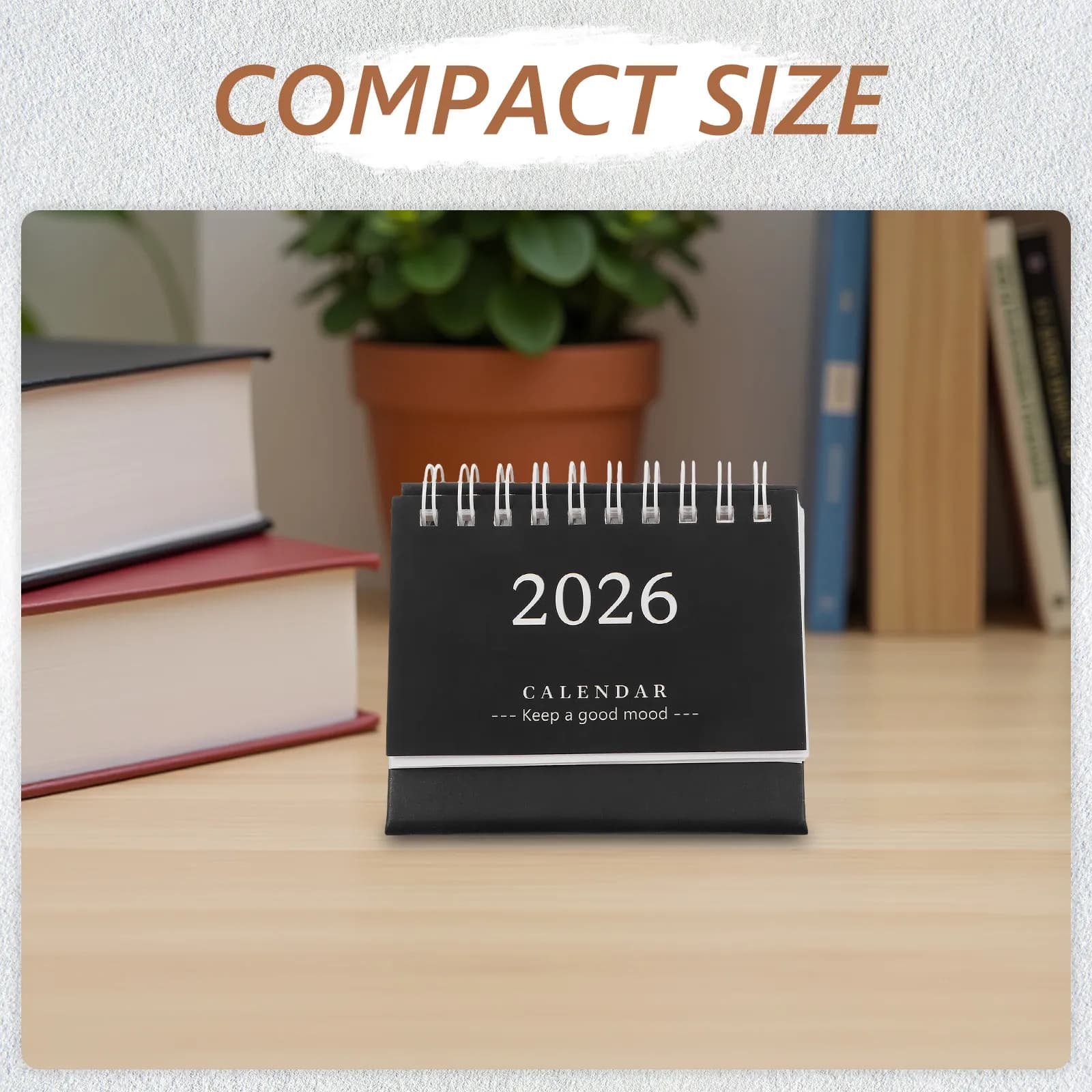 Calendario da Tavolo Mini 2026, Planner da Scrivania con Fogli Spessi, Organizzatore Giornaliero per Casa e Ufficio, Design Moderno e Minimalista