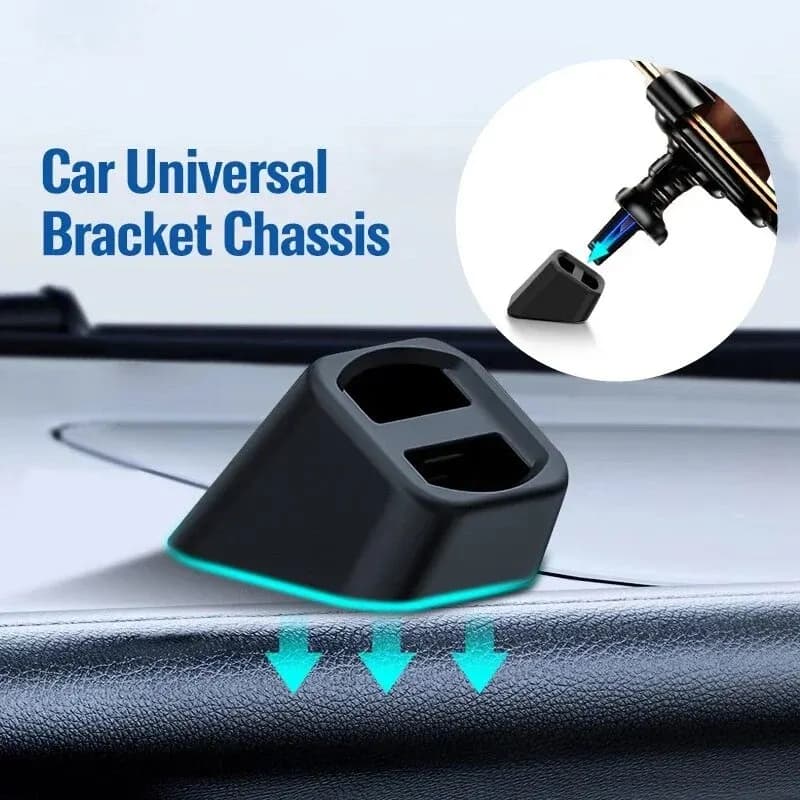 Base universale per supporto per caricabatteria per auto senza fili Staffa per supporto per telefono cellulare per auto Supporto per cruscotto Clip per presa d'aria Accessori per culla GPS